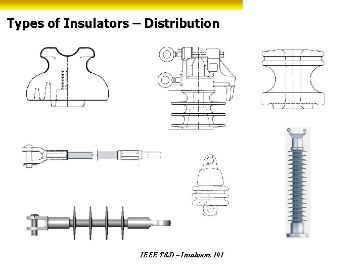 Types of Insulators – Distribution IEEE T&D – Insulators 101 