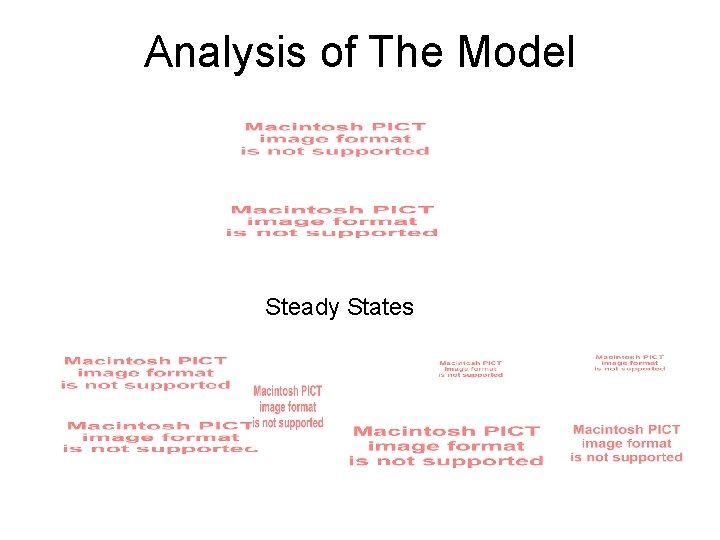 Analysis of The Model Steady States 