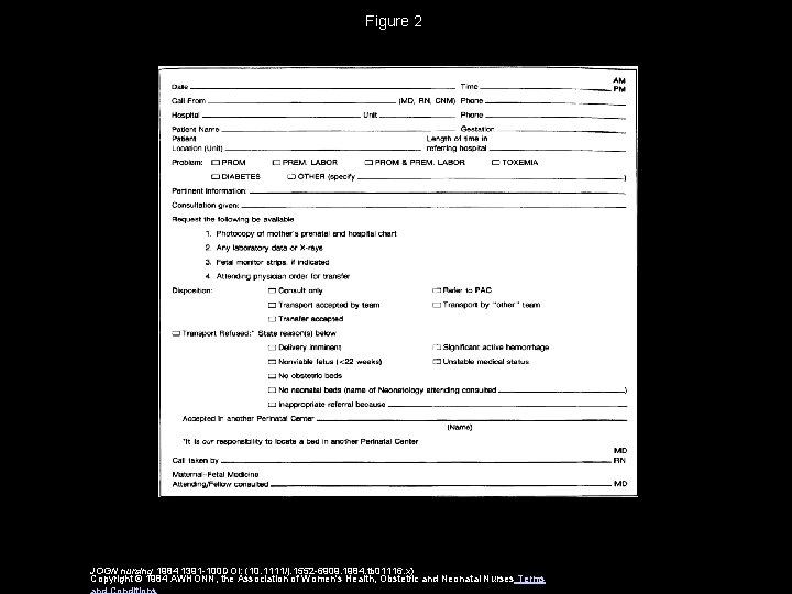 Figure 2 JOGN nursing 1984 1391 -100 DOI: (10. 1111/j. 1552 -6909. 1984. tb