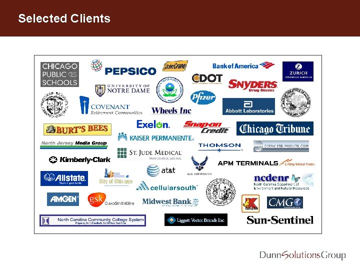 Selected Clients City of Chicago 