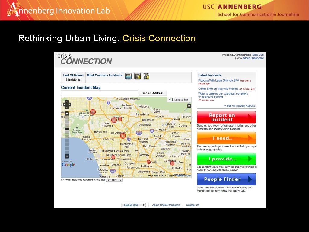 Rethinking Urban Living: Crisis Connection 