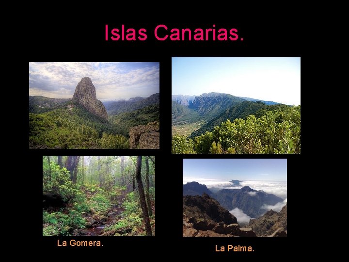 Islas Canarias. La Gomera. La Palma. 