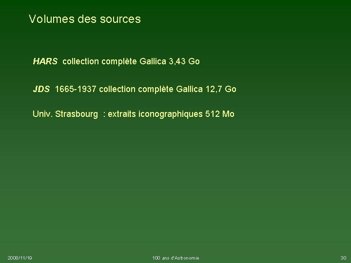 Volumes des sources HARS collection complète Gallica 3, 43 Go JDS 1665 -1937 collection