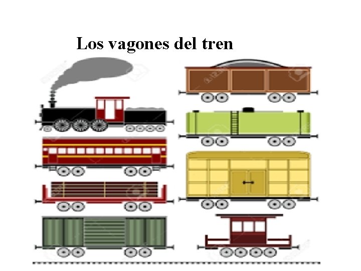 Los vagones del tren 