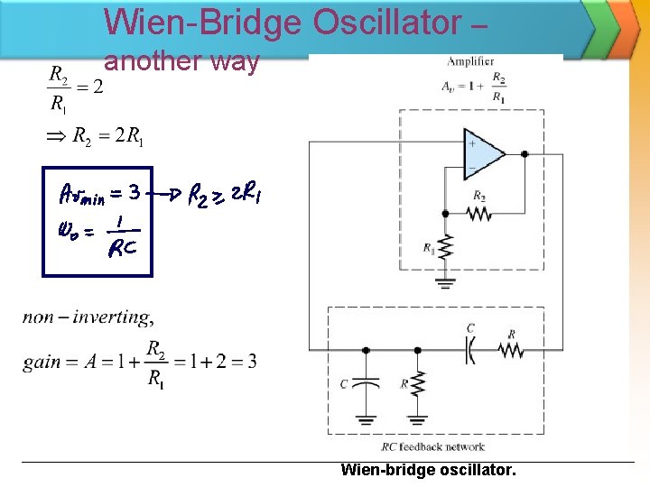 Wien-Bridge Oscillator – another way Wien-bridge oscillator. 