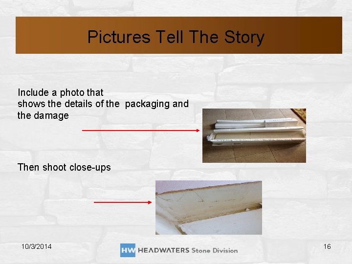 Pictures Tell The Story Include a photo that shows the details of the packaging