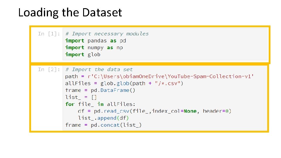 Loading the Dataset 