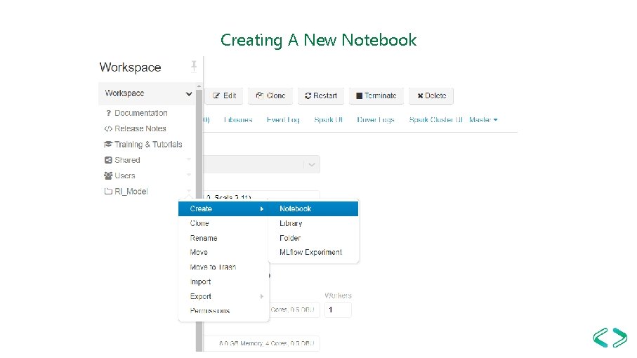 Creating A New Notebook 