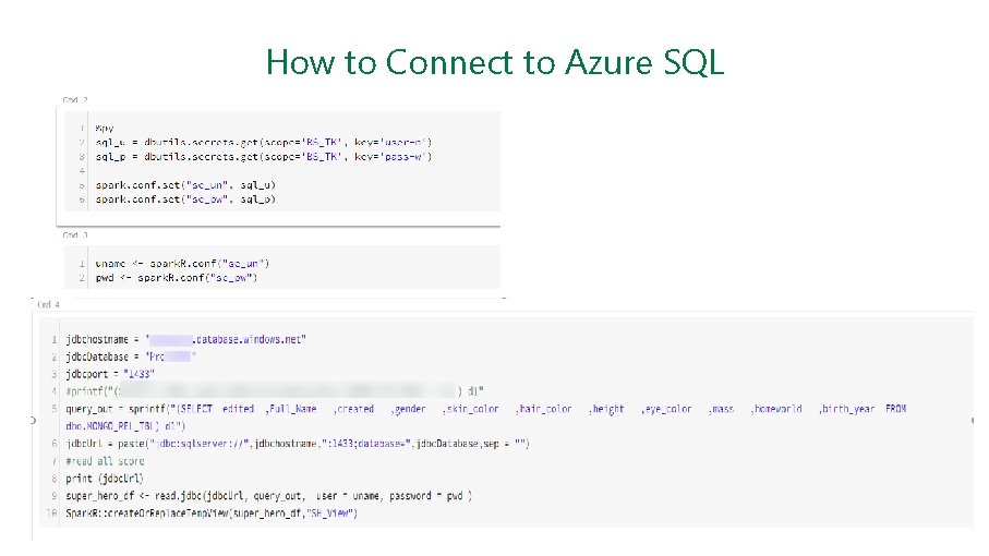 How to Connect to Azure SQL 