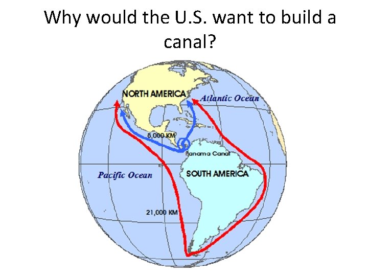 Why would the U. S. want to build a canal? 