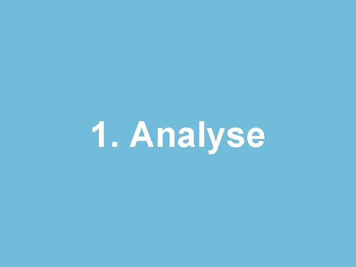 1. Analyse 