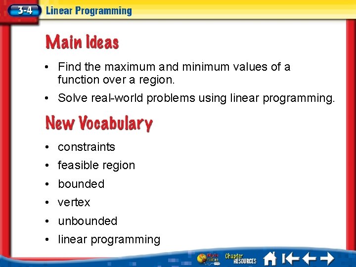  • Find the maximum and minimum values of a function over a region.