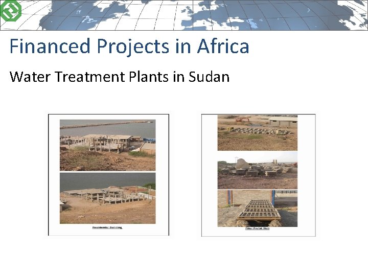 Financed Projects in Africa Water Treatment Plants in Sudan 
