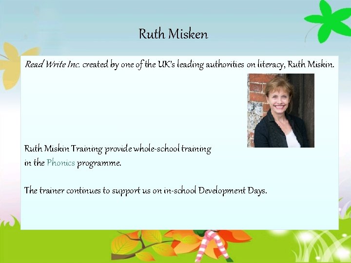 Ruth Misken Read Write Inc. created by one of the UK’s leading authorities on