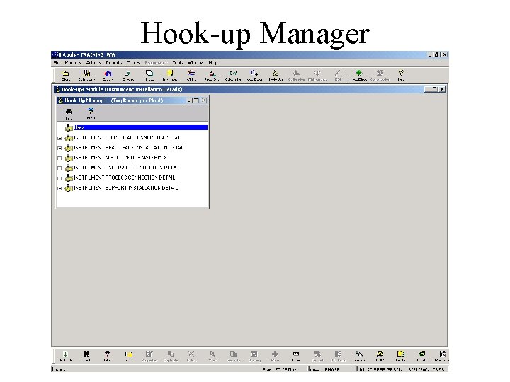 Hook-up Manager  Hook-up Manager