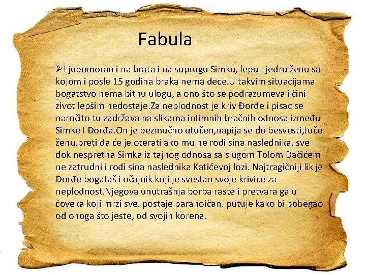 Fabula ØLjubomoran i na brata i na suprugu Simku, lepu I jedru ženu sa