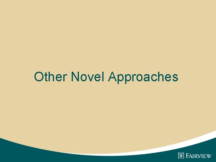 Other Novel Approaches 