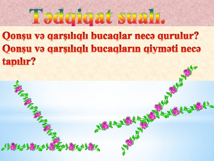 Tədqiqat sualı. 