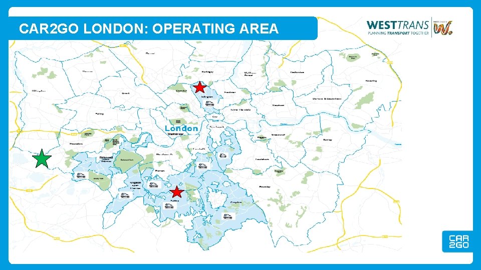 CAR 2 GO LONDON: OPERATING AREA 