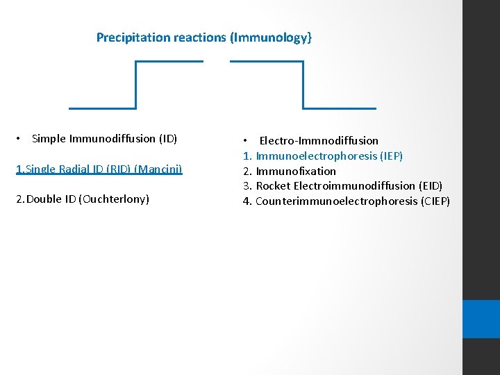 Precipitation reactions (Immunology} • Simple Immunodiffusion (ID) 1. Single Radial ID (RID) (Mancini) 2.