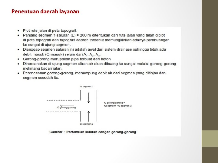 Penentuan daerah layanan 