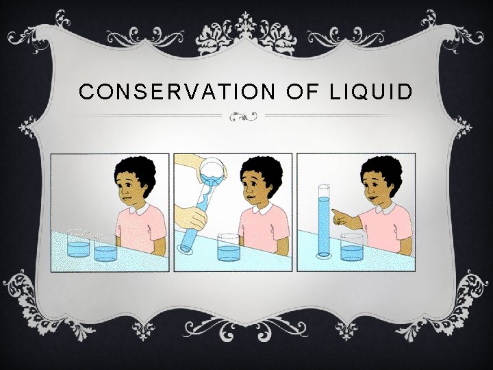 CONSERVATION OF LIQUID 