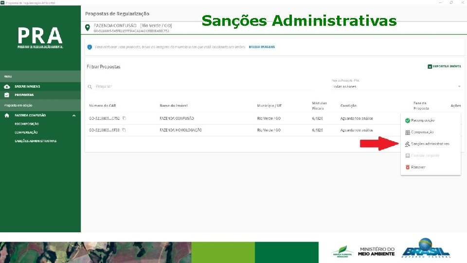 Sanções Administrativas 