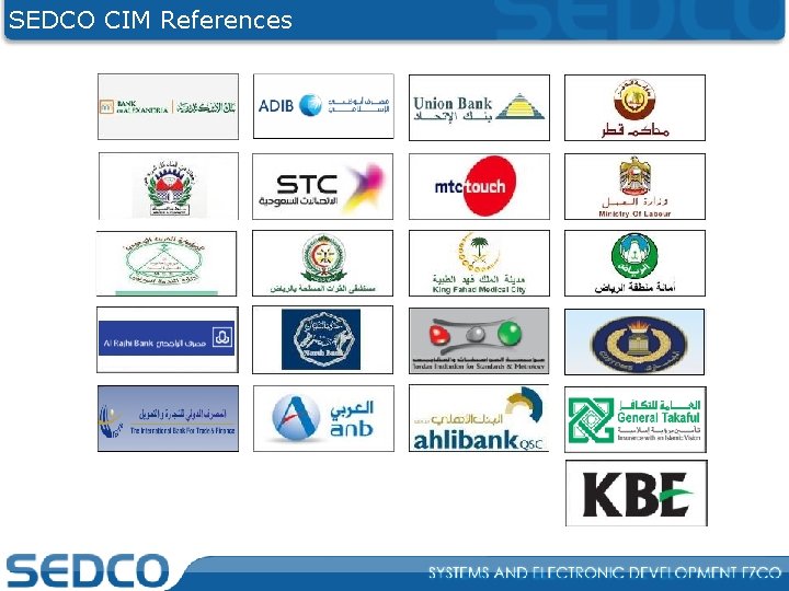 SEDCO CIM References 