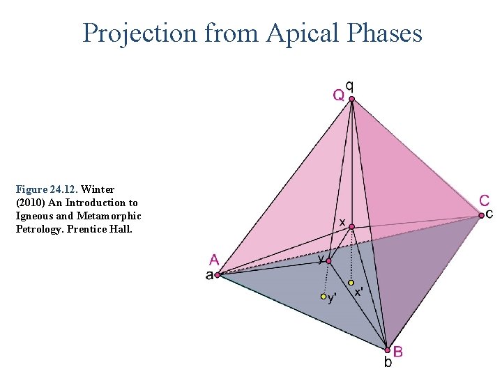 Projection from Apical Phases Figure 24. 12. Winter (2010) An Introduction to Igneous and