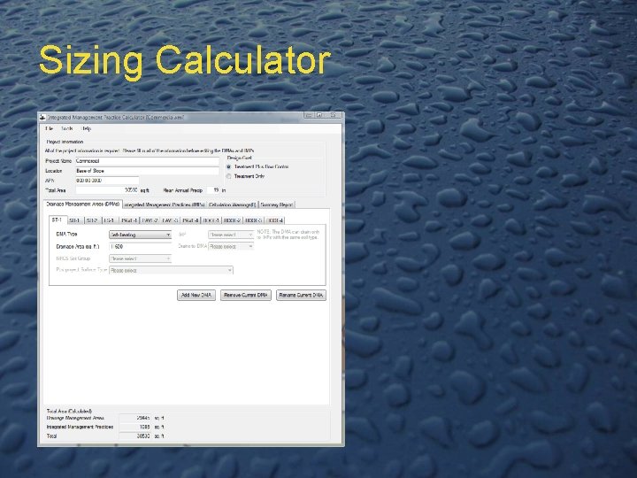 Sizing Calculator 