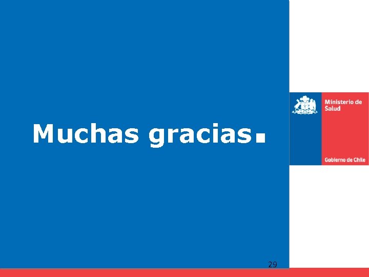 Muchas gracias . 29 