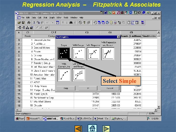 Regression Analysis – Fitzpatrick & Associates Select Simple 