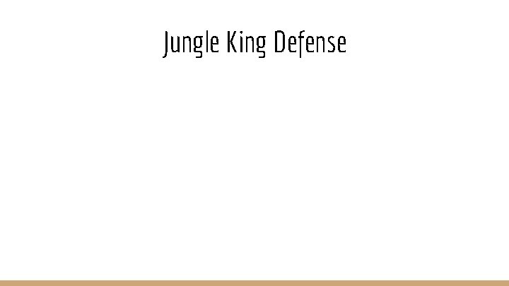 Jungle King Defense 