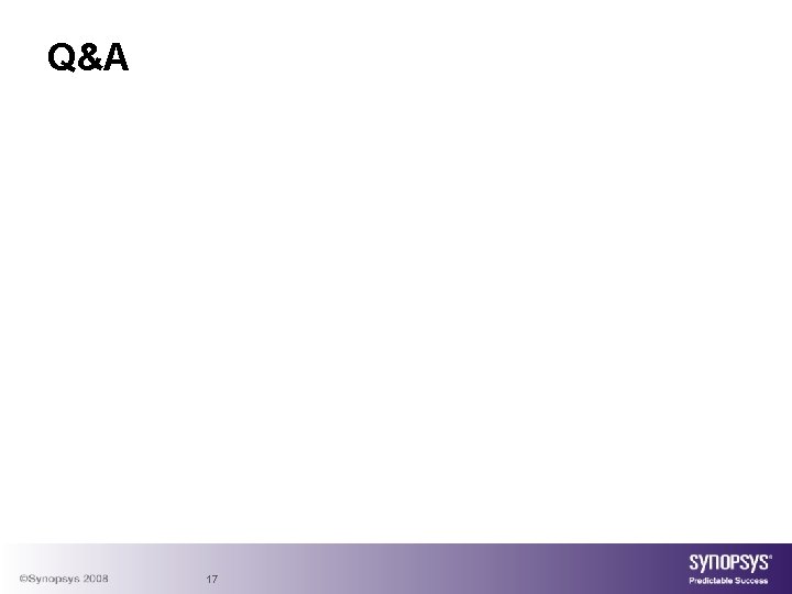 Q&A 17 