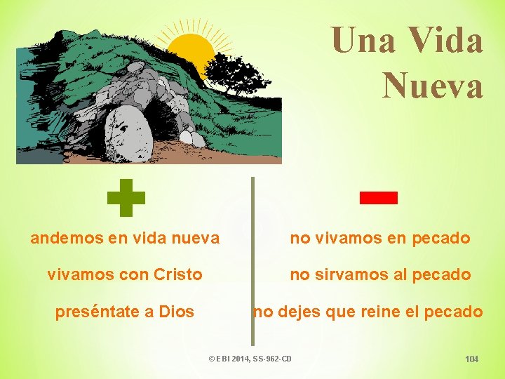 Una Vida Nueva andemos en vida nueva no vivamos en pecado vivamos con Cristo