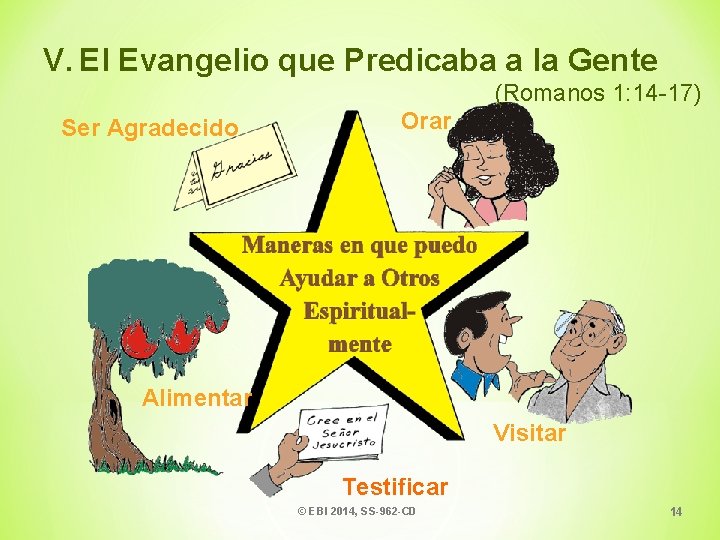 V. El Evangelio que Predicaba a la Gente (Romanos 1: 14 -17) Ser Agradecido