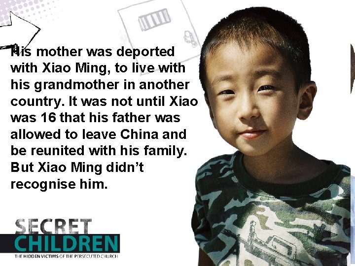 He played with his friends, Hisbut mother deported whenwas they left for the with