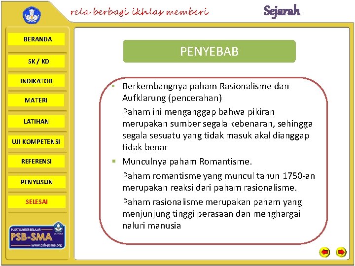 rela berbagi ikhlas memberi BERANDA SK / KD INDIKATOR MATERI LATIHAN UJI KOMPETENSI REFERENSI