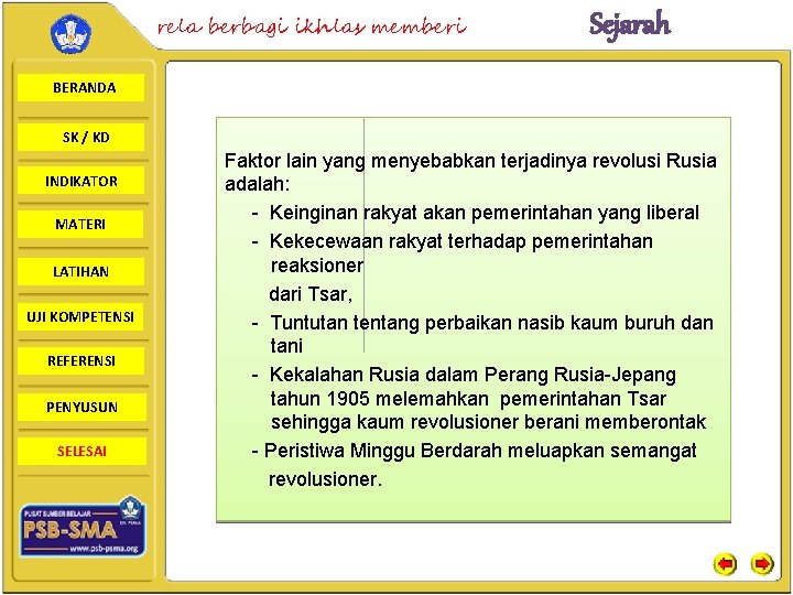 rela berbagi ikhlas memberi Sejarah BERANDA SK / KD INDIKATOR MATERI LATIHAN UJI KOMPETENSI