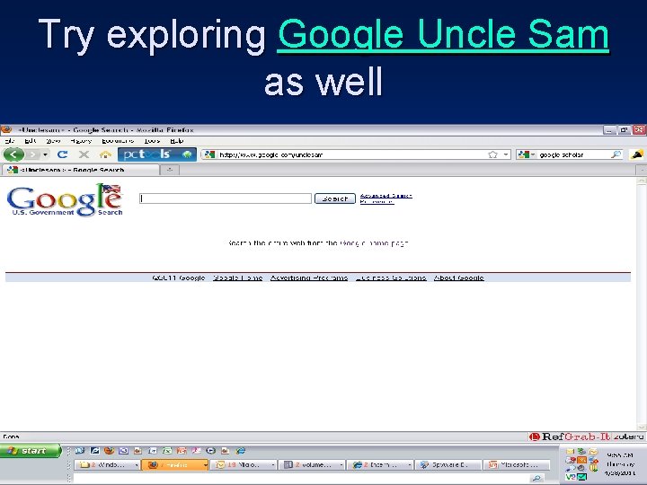 Try exploring Google Uncle Sam as well 