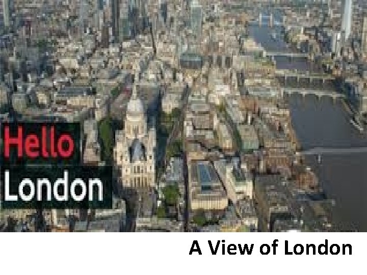 A View of London 