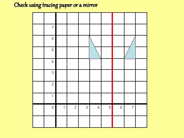 Check using tracing paper or a mirror 7 6 5 4 3 2 1 Check using tracing paper or a mirror 7 6 5 4 3 2 1