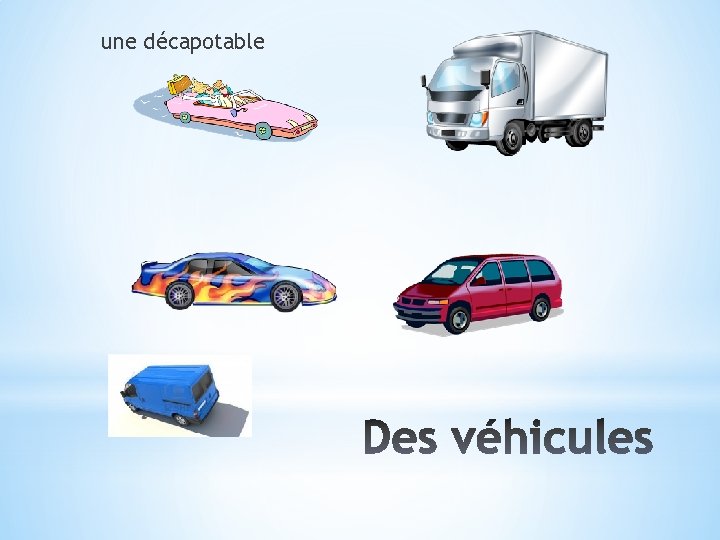 une décapotable 