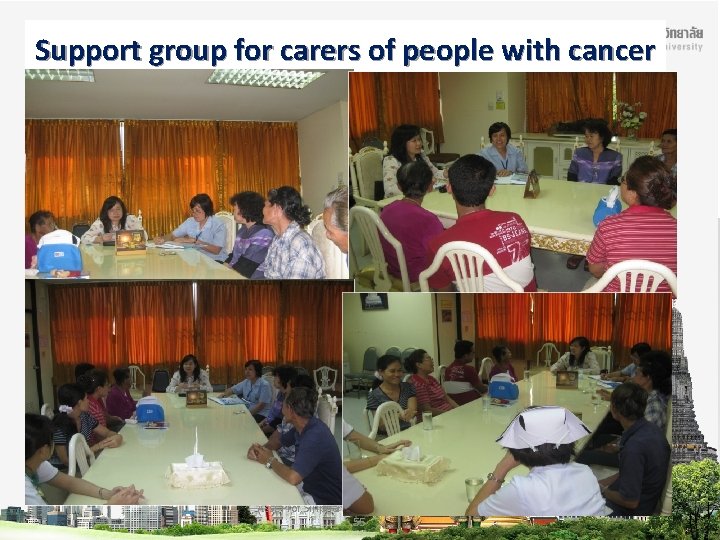 Support group for carers of people with cancer Asst. Prof. Siriphan Sasat, Ph. D.