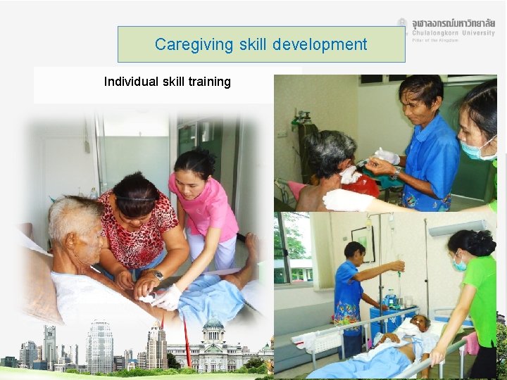 Caregiving skill development Individual skill training 