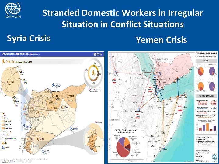 Stranded Domestic Workers in Irregular Situation in Conflict Situations Syria Crisis Yemen Crisis 