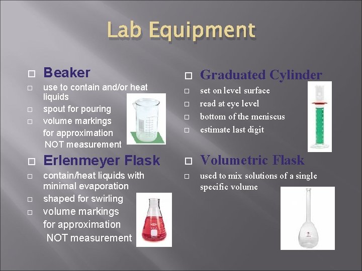 Lab Equipment Beaker use to contain and/or heat liquids spout for pouring volume markings