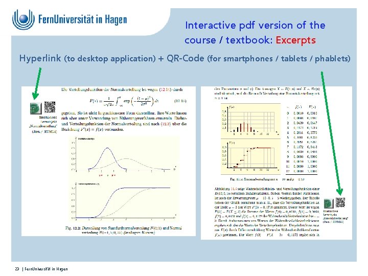 Interactive pdf version of the course / textbook: Excerpts Hyperlink (to desktop application) +
