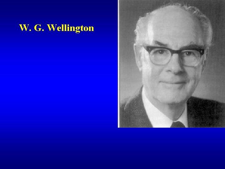 W. G. Wellington 