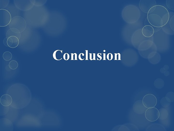 Conclusion 